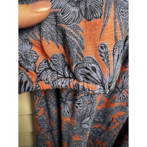 J. Jill Boho Floral Embroidered V-Neck 3/4 Sleeve Tunic Top Women's Size Small - Picture 9 of 13